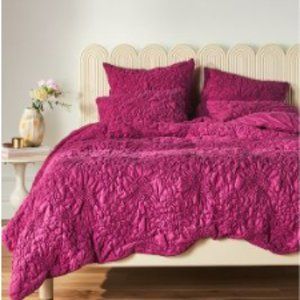 BRAND NEW Anthropologie Purple Queen Quilt